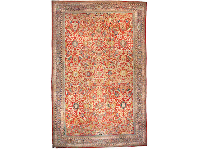 A Sultanabad carpet Central Persia, Size approximately 18ft 7in x 11ft 9in