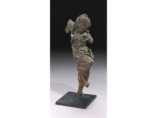 A Northern European carved oak figural fragment