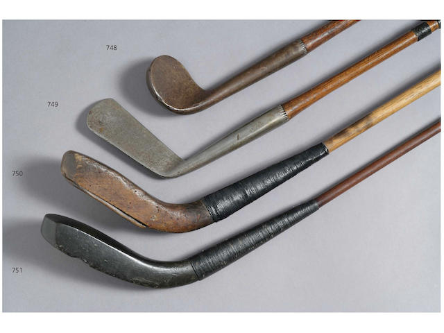 A Thomas Johnston Edinburgh prototype Vulcanite headed Long Spoon, circa 1876,