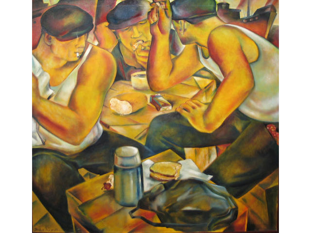 Jessica Rice (American 20th century) Lunch Time, 1983 48 x 48in