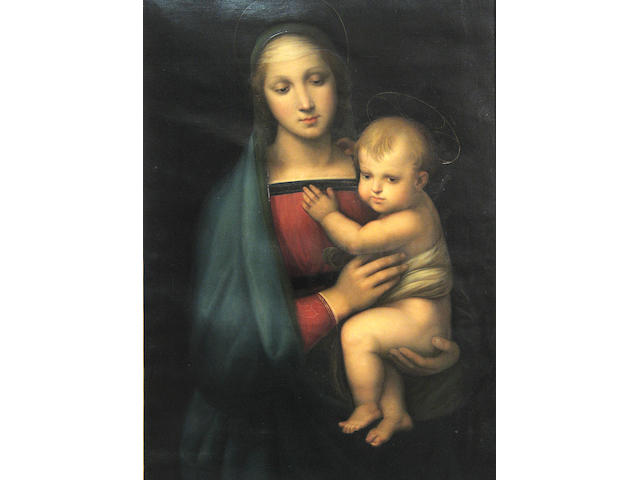 After Raphael Madonna del Granduca 33 1/2 x 22 1/2in