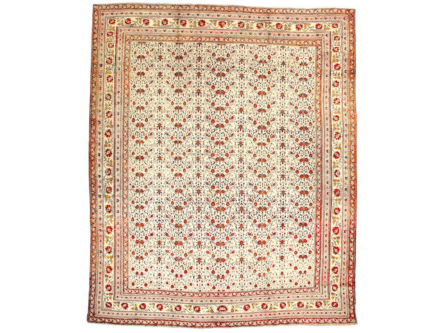 An Agra carpet India size approximately 11ft 4in x 13ft 10in