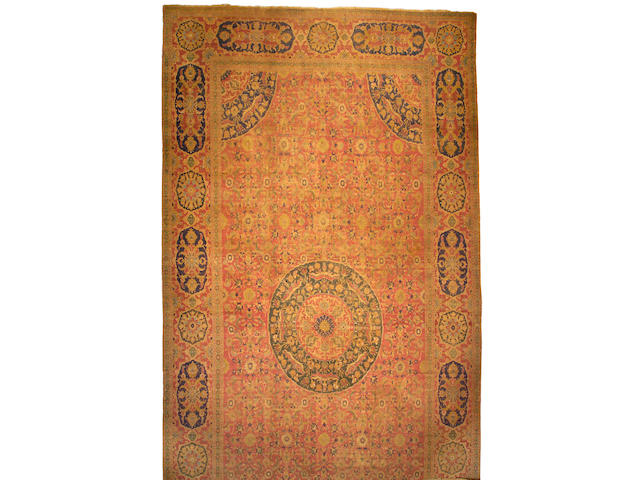 A Cairene carpet Egypt size approximately 12ft 7in x 25ft 4in