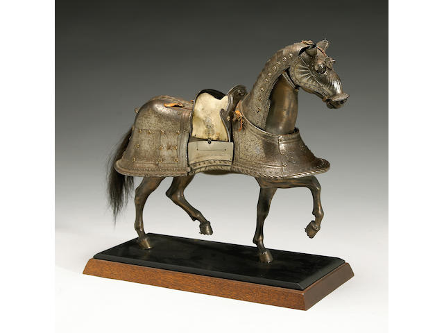 A miniature horse barding in early 16th century style