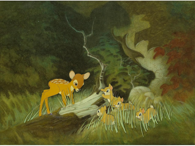 A Walt Disney celluloid from &#8220; Bambi&#8221;