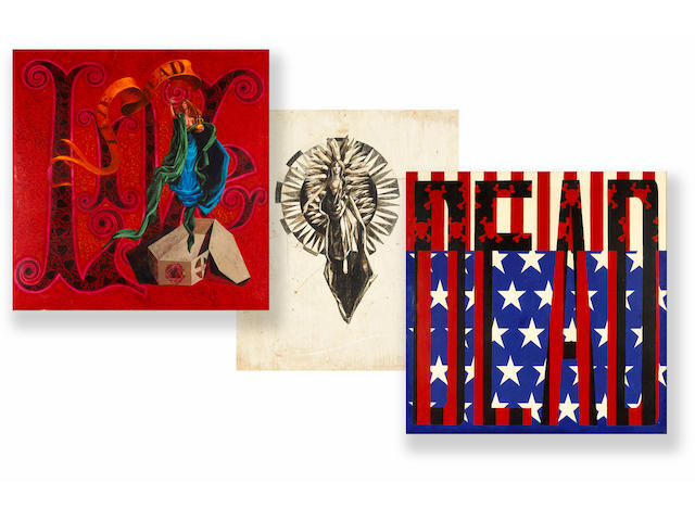 A Bob Thomas group of original paintings created for The Grateful Dead album jacket "Live/Dead," 1969