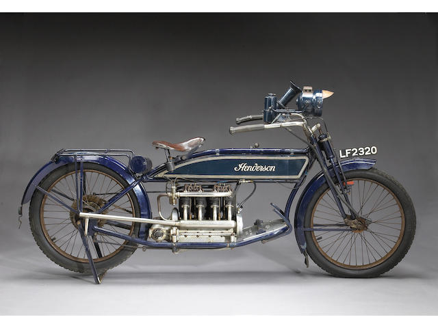 1914 Henderson 1,068cc Four-cylinder Motorcycle Frame no. 2705