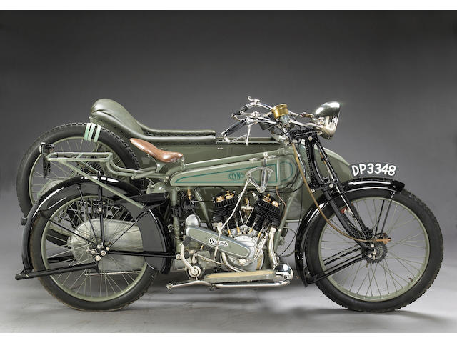 1921 Clyno 925cc V-twin with Sidecar Frame no. 173 Engine no. 173
