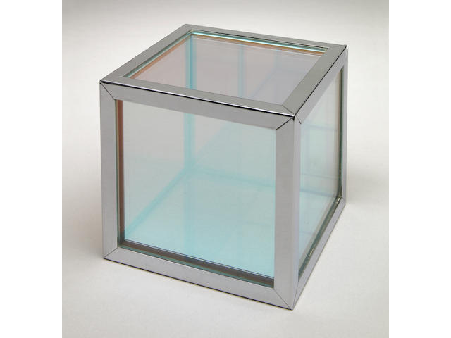 Larry Bell (American, b.1939) Untitled (Iridescent Cube), 1964 4 1/4 x 4 1/4 x 4 1/4in (10.7 x 10.7 x 10.7cm)