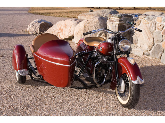 1946 Indian Chief 74ci with Sidecar Frame no. CDF6595