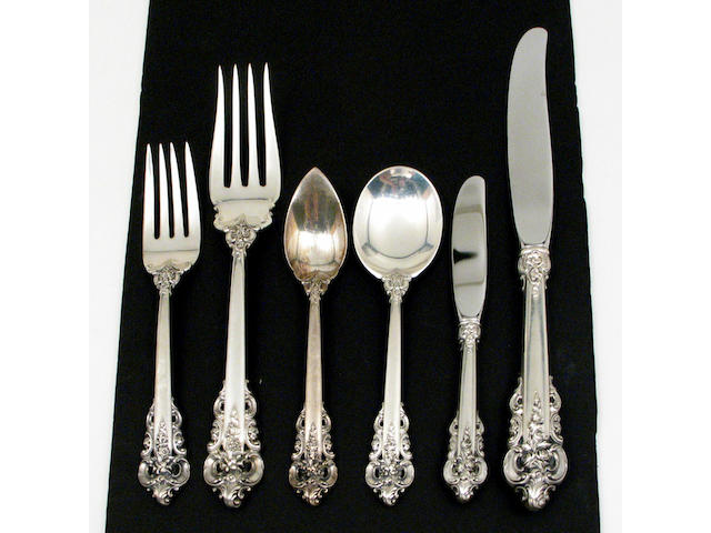 Sterling Grande Baroque Flatware Set by Wallace