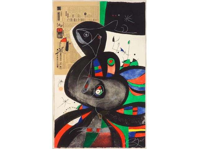 Joan Mir&#243; (Spanish, 1893-1983); Gaud&#237; XXI;