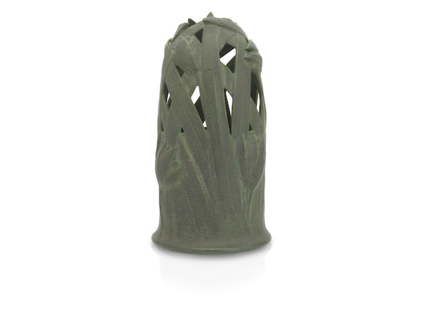 A fine Teco glazed earthenware vase