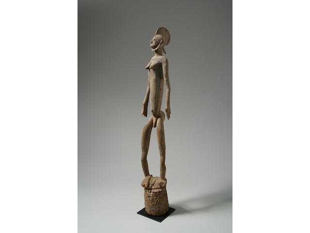 A Mossi figural post