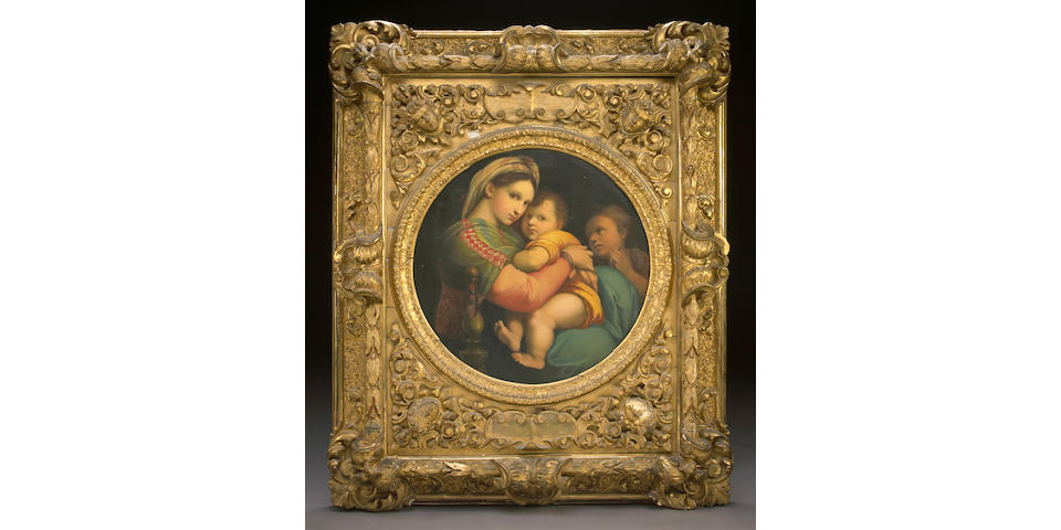 After Raffaello Sanzio, called Raphael Madonna della Sedia 29 1/4 x 29in