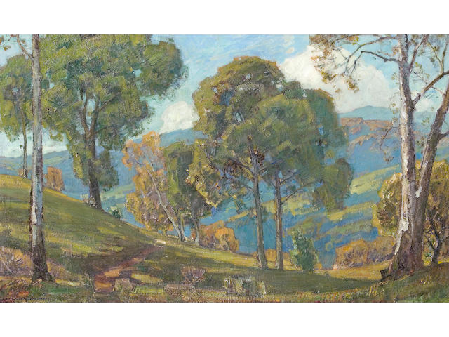William Wendt (American, 1865-1946) View to the Valley 36 x 60in