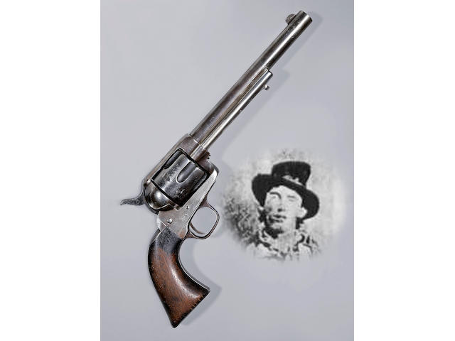 An historic Colt single action army revolver attributed to famed outlaw William H. 'Billy the Kid' Bonney