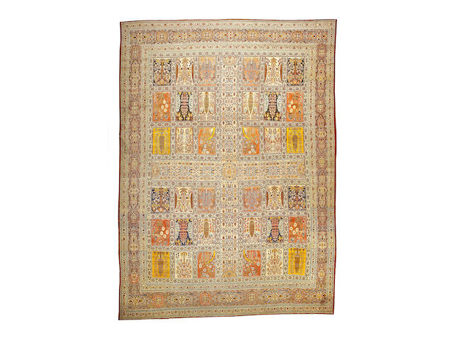 A Hadji Jalili Tabriz carpet Northwest Persia, size approximately 12ft. x 16ft. 4in.