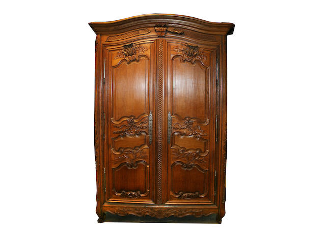 A Louis XV oak armoire