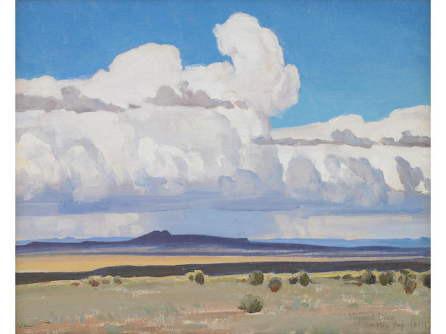 Maynard Dixon (1875-1946) Summer Clouds, New Mexico (No. 409), 1931 16 x 20in
