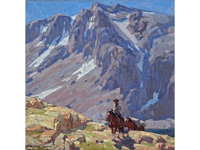 Edgar Payne (1883-1947) Packing in the Sierras 40 x 40in