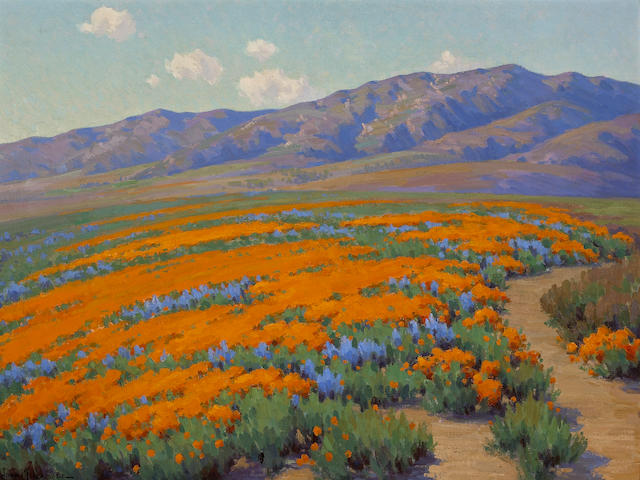 John Marshall Gamble (1863-1957) California Wildflowers 30 1/2 x 40 1/4in
