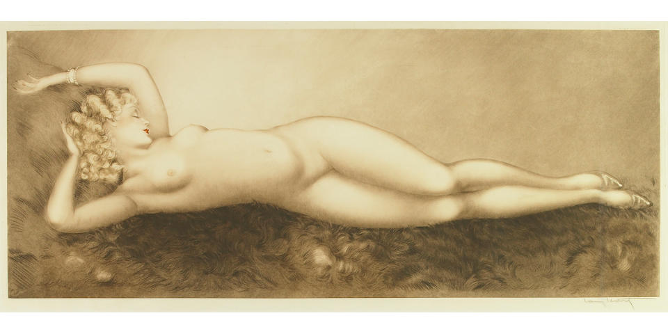 Louis Icart (French, 1888-1950); Repose;