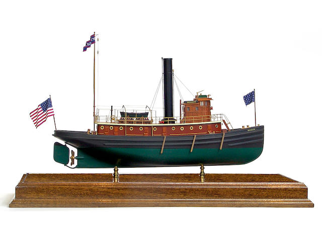 A scale model of the New York Harbour Tugboat "Brooklyn" 33in long by 13in wide by 21in high