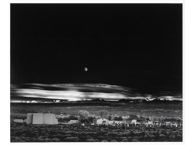 Ansel Adams (American, 1902-1984); Moonrise, Hernandez, New Mexico;