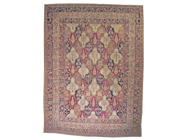 A Lavar Kerman carpet South Central Persia, size approximately 13ft. x 17ft. 8in.