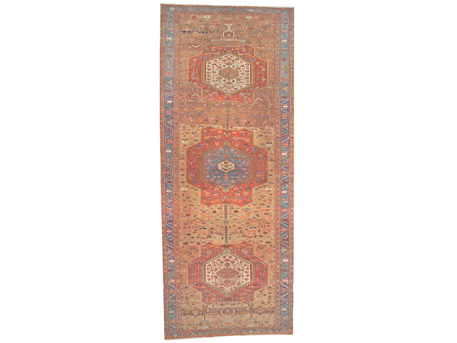 A Serapi carpet Northwest Persia, size approximately 7ft. 2in. x 17ft. 8in.