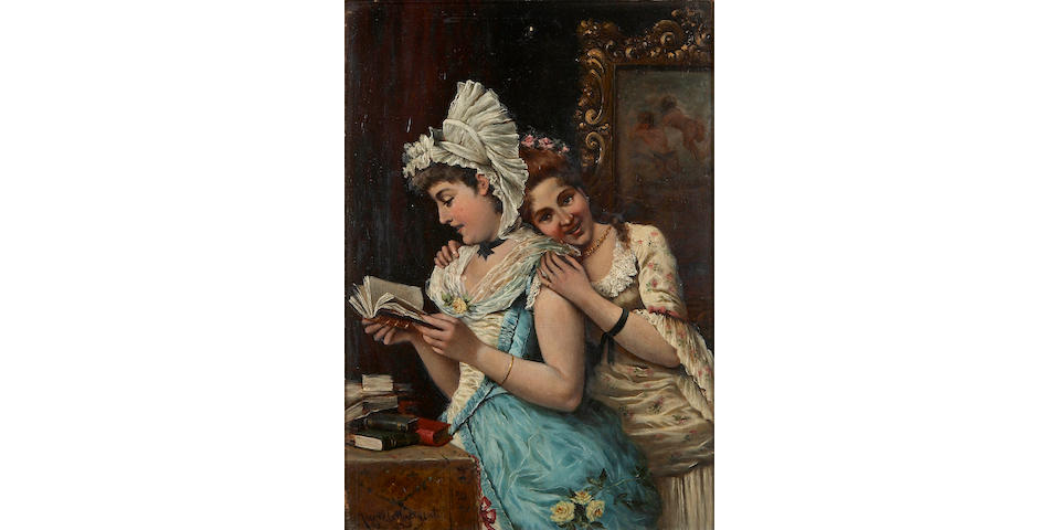 Angielo  Glisenti (Italian) Companionship 13 1/8 x 9 1/8in