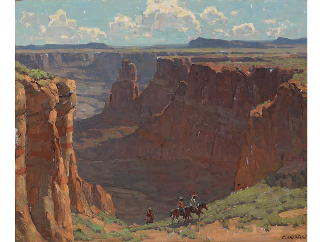 Edgar Payne (1883-1947) 'Blue Canyon' 28 x 34in