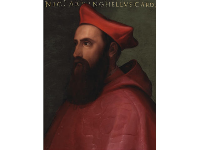 Manner of Sebastiano del Piombo A portrait of Niccolo Ardinghelli 26 x 20in