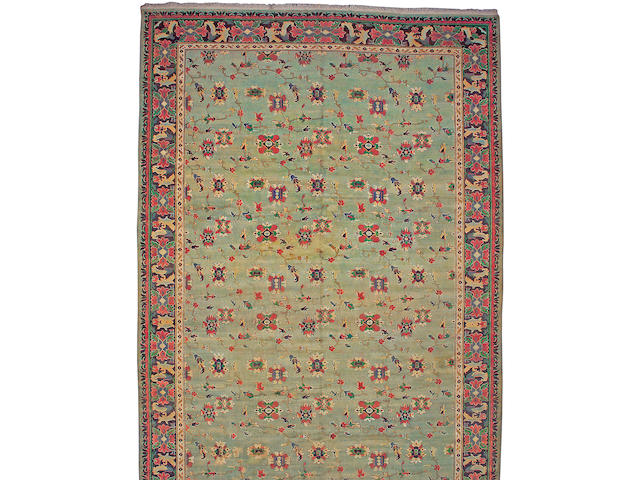 A Oushak carpet West Anatolia, size approximately 12ft. 8in. x 21ft. 8in.