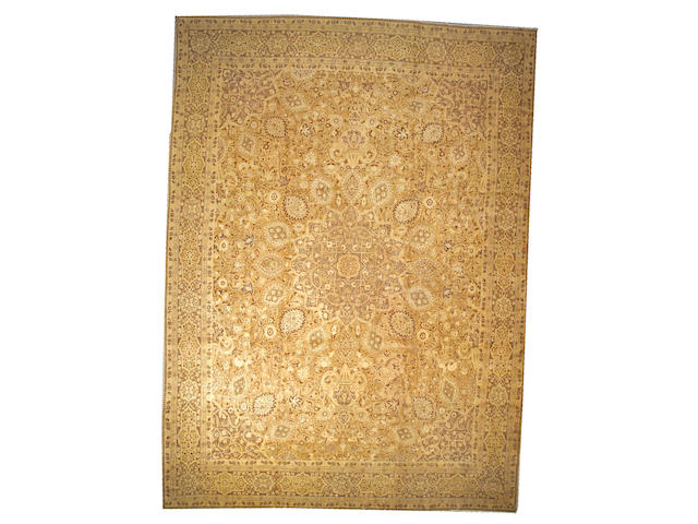 A Hadji Jalili Tabriz carpet Northwest Persia, size approximatley 13ft. x 17ft. 8in.
