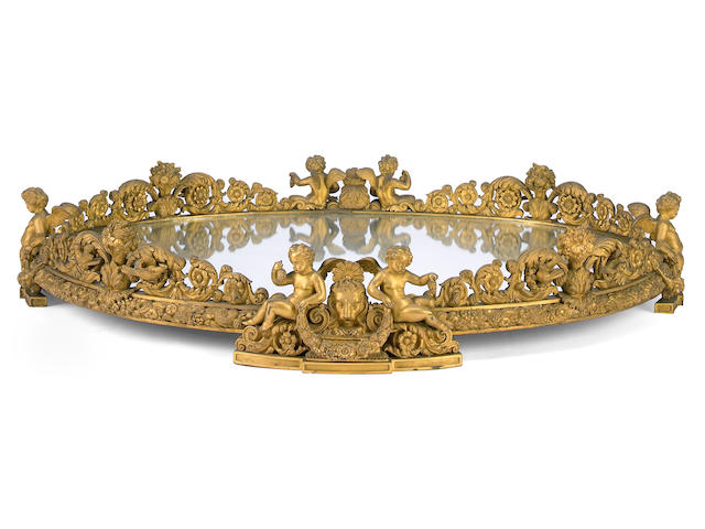 An impressive Napoleon III gilt bronze surtout de table  mid 19th century