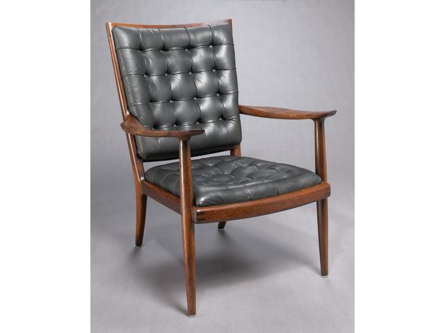 A Sam Maloof Brazilian rosewood armchair