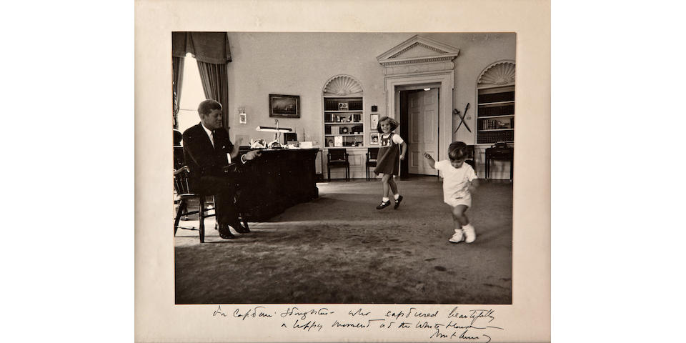 KENNEDY CHILDREN AT THE WHITE HOUSE.