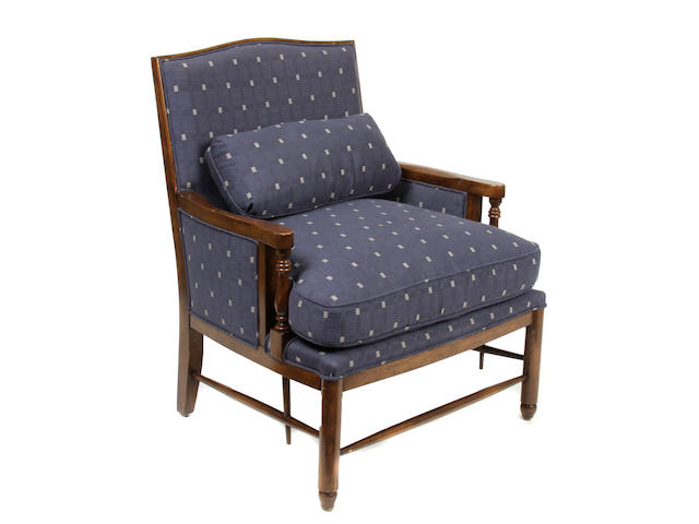 A William (Billy) Haines upholstered fruitwood armchair