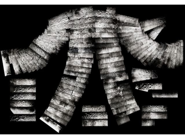 LUNAR ORBITER IV. Giant mosaic of the near side of the Moon, May 11-25, 1967,