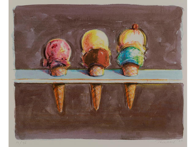 Wayne Thiebaud (born 1920); Five Flavors;