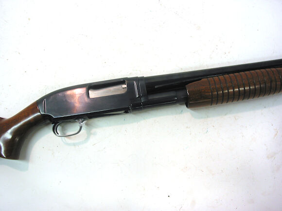 Bonhams : **A 12 gauge Winchester Model 12 Heavy Duck model slide ...