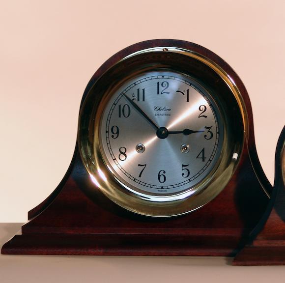 Bonhams : A Chelsea 8-day ships clock, early 20th Century Diameter 7 1/4in