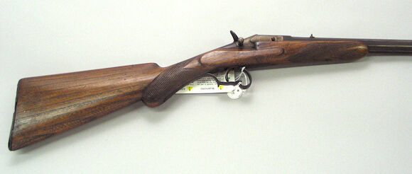 Bonhams : A Belgian rising breech single shot rifle