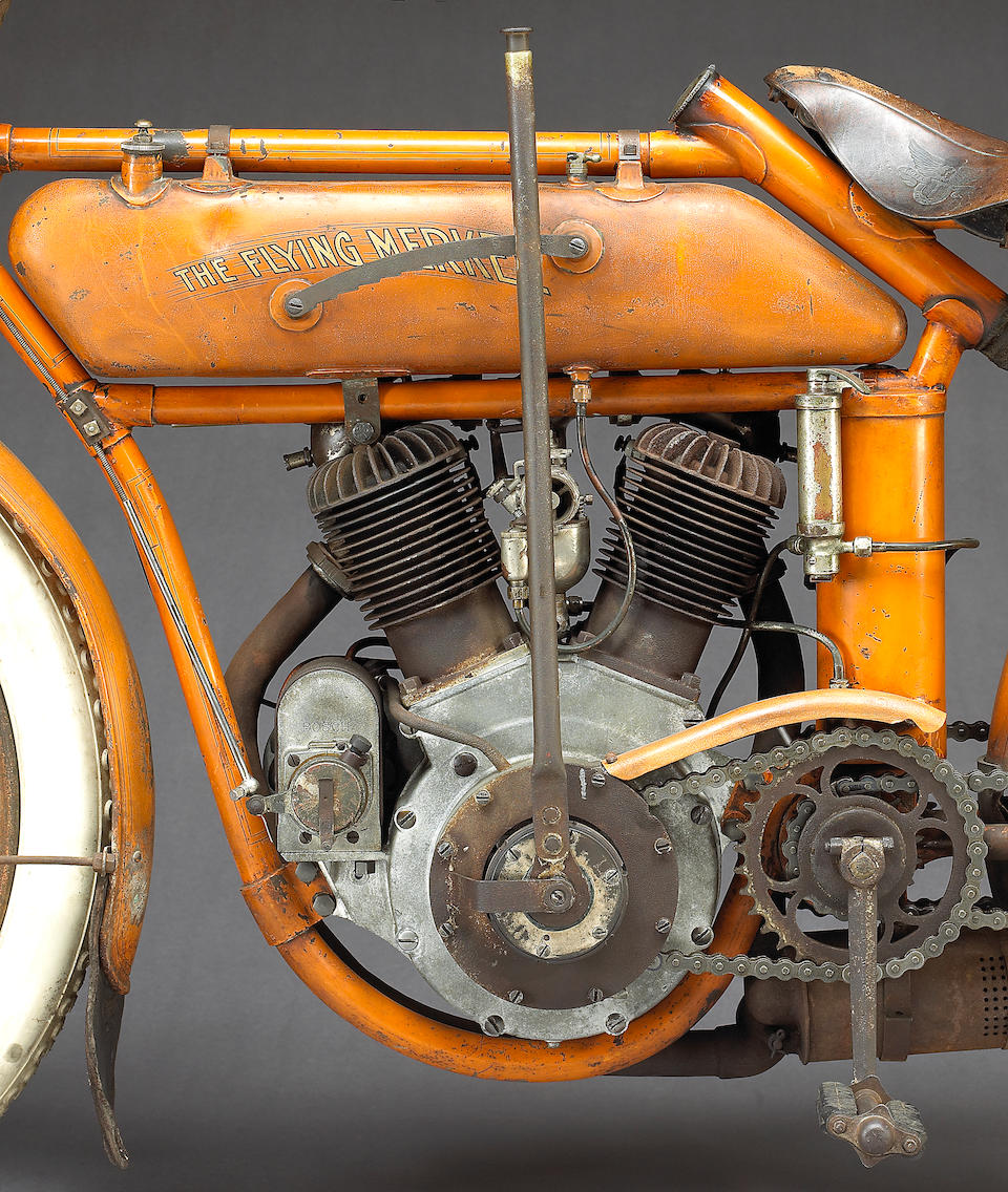 Bonhams : 1913 Flying Merkel V-Twin Engine no. 8001