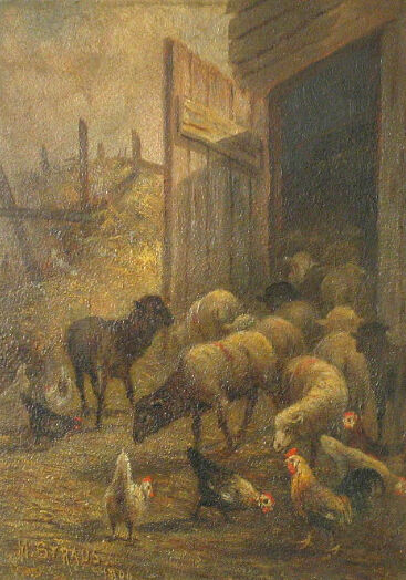 A Barnyard Scene