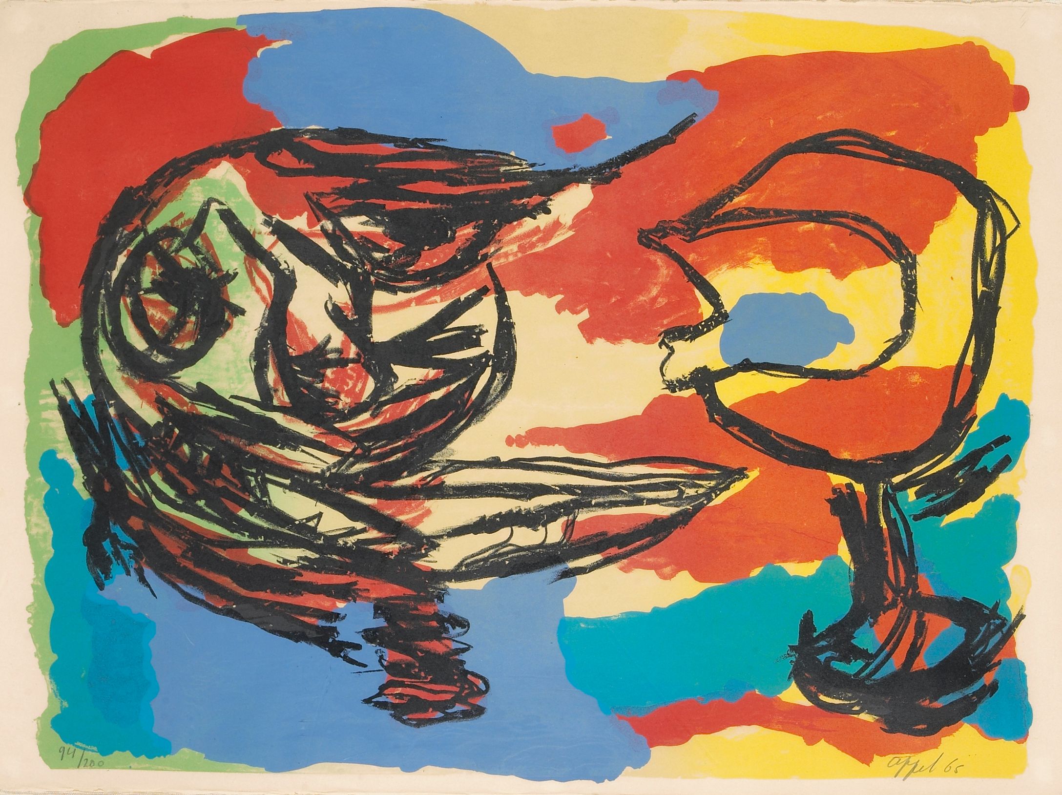 Karel Appel; Abstract Composition;