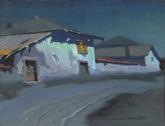 Bonhams : Charles Rollo Peters (1862-1928) House of the Four Winds 12 x ...