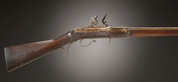 Bonhams : A U.S. Model 1819 Hall breechloading flintlock rifle by ...